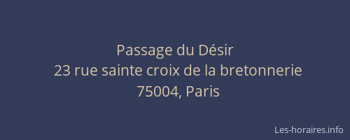 Passage du Désir