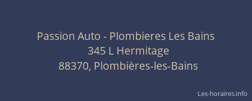 Passion Auto - Plombieres Les Bains