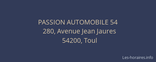 PASSION AUTOMOBILE 54