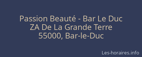 Passion Beauté - Bar Le Duc
