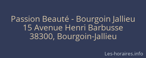 Passion Beauté - Bourgoin Jallieu