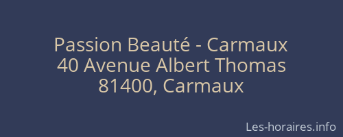 Passion Beauté - Carmaux