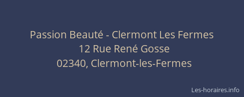 Passion Beauté - Clermont Les Fermes