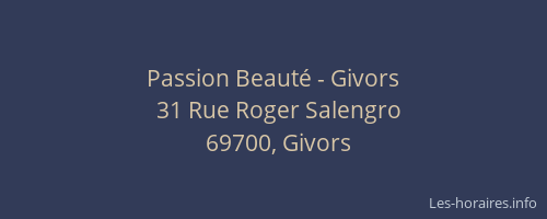 Passion Beauté - Givors