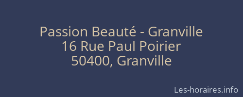 Passion Beauté - Granville