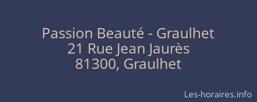 Passion Beauté - Graulhet