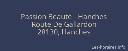 Passion Beauté - Hanches