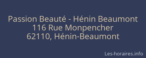 Passion Beauté - Hénin Beaumont