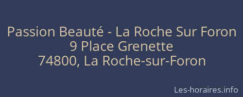 Passion Beauté - La Roche Sur Foron