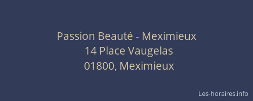 Passion Beauté - Meximieux