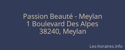 Passion Beauté - Meylan