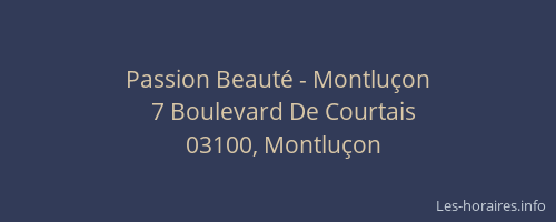 Passion Beauté - Montluçon
