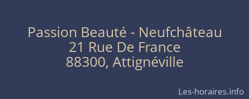 Passion Beauté - Neufchâteau