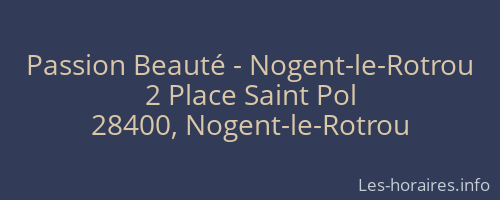 Passion Beauté - Nogent-le-Rotrou