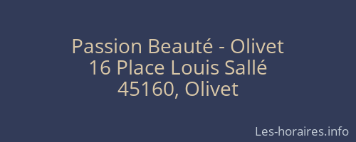 Passion Beauté - Olivet