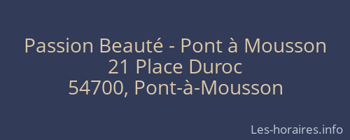 Passion Beauté - Pont à Mousson