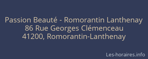 Passion Beauté - Romorantin Lanthenay