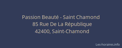 Passion Beauté - Saint Chamond