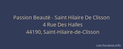 Passion Beauté - Saint Hilaire De Clisson