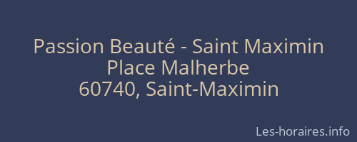 Passion Beauté - Saint Maximin