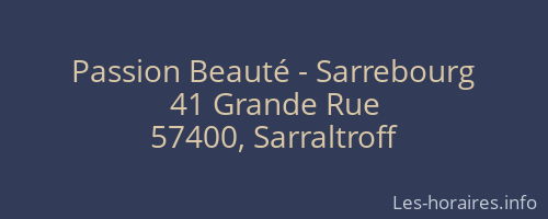 Passion Beauté - Sarrebourg