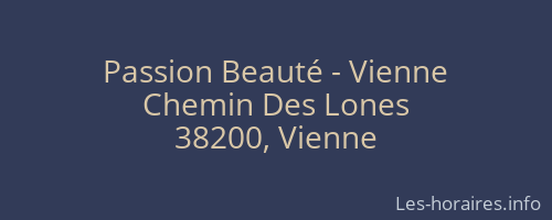 Passion Beauté - Vienne
