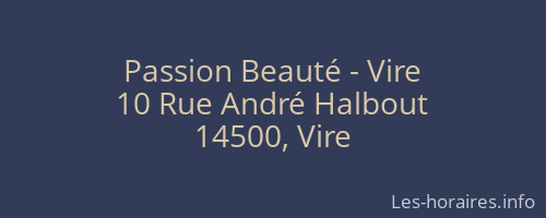 Passion Beauté - Vire