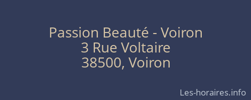 Passion Beauté - Voiron