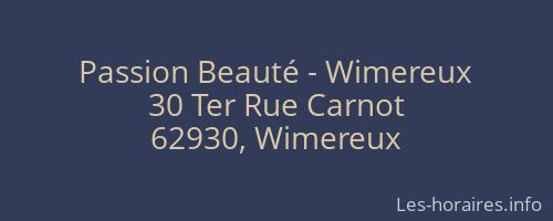 Passion Beauté - Wimereux