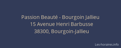 Passion Beauté - Bourgoin Jallieu