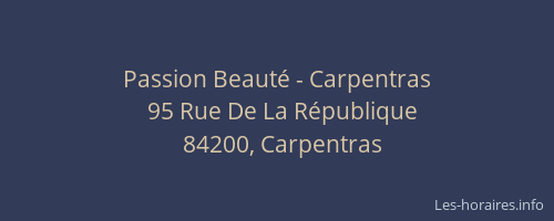 Passion Beauté - Carpentras