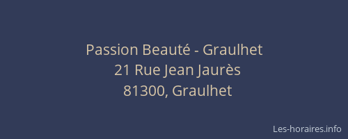 Passion Beauté - Graulhet