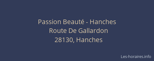 Passion Beauté - Hanches