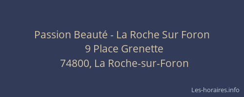 Passion Beauté - La Roche Sur Foron