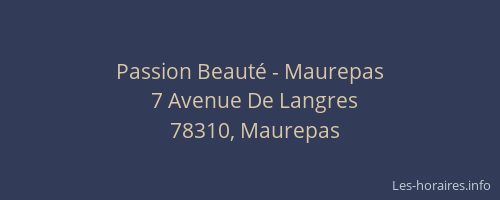 Passion Beauté - Maurepas