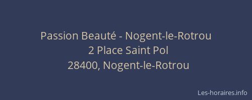 Passion Beauté - Nogent-le-Rotrou