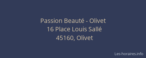 Passion Beauté - Olivet
