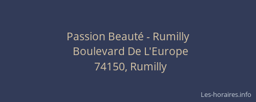 Passion Beauté - Rumilly