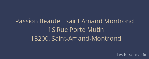 Passion Beauté - Saint Amand Montrond