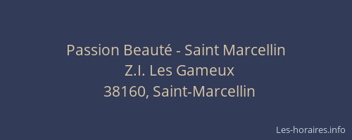 Passion Beaut&eacute; - Saint Marcellin