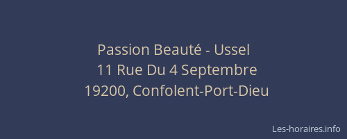 Passion Beaut&eacute; - Ussel
