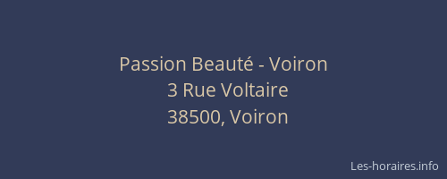 Passion Beauté - Voiron