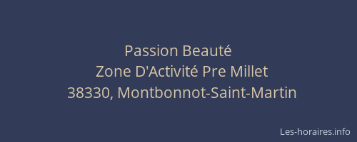 Passion Beaut&eacute;