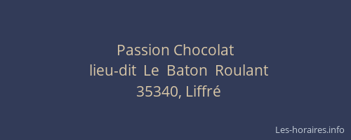 Passion Chocolat