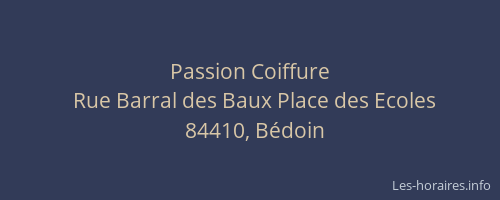 Passion Coiffure