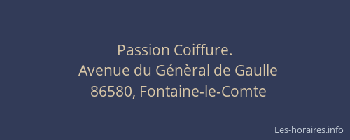 Passion Coiffure.