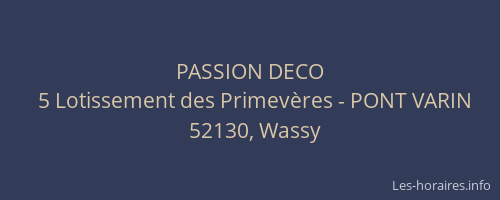 PASSION DECO