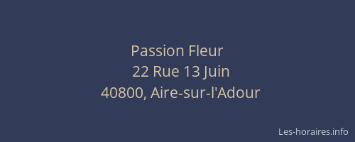 Passion Fleur