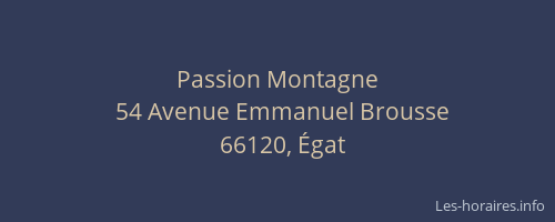 Passion Montagne