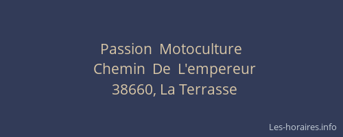 Passion  Motoculture